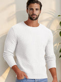 Lässiger Regular Fit Waffle-Strick-Pullover