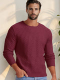 Lässiger Regular Fit Waffle-Strick-Pullover