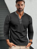 Vielseitiges Henley-Shirt im Retro-Stil
