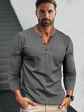 Vielseitiges Henley-Shirt im Retro-Stil