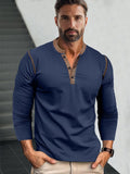 Vielseitiges Henley-Shirt im Retro-Stil