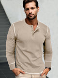 Stilvolles weiches Alltags-Henley-Shirt
