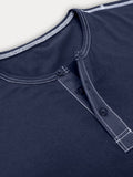 Stilvolles weiches Alltags-Henley-Shirt