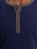 Klassisches weiches Henley-Shirt aus 100 % Baumwolle
