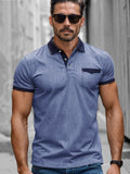 Smart Casual Elastisches Polo-Shirt