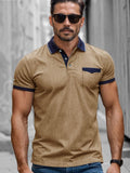 Smart Casual Elastisches Polo-Shirt