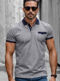 Smart Casual Elastisches Polo-Shirt
