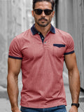 Smart Casual Elastisches Polo-Shirt