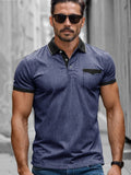 Smart Casual Elastisches Polo-Shirt