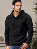 Bequemes Relaxed Fit Waffel-Hoodie