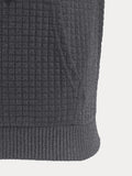 Bequemes Relaxed Fit Waffel-Hoodie