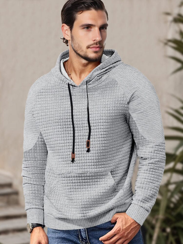 Bequemes Relaxed Fit Waffel-Hoodie