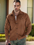 Weiche Cord-Hemdjacke