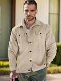 Weiche Cord-Hemdjacke