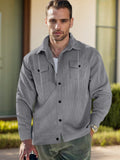 Weiche Cord-Hemdjacke