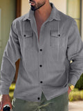 Weiche Cord-Hemdjacke