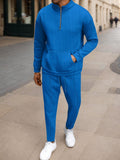 Urbanes Athleisure-Waffelstrick-Set