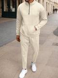Urbanes Athleisure-Waffelstrick-Set