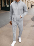 Urbanes Athleisure-Waffelstrick-Set