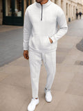 Urbanes Athleisure-Waffelstrick-Set