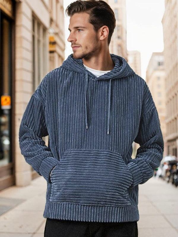Lässiger Relaxed Fit Cord-Hoodie