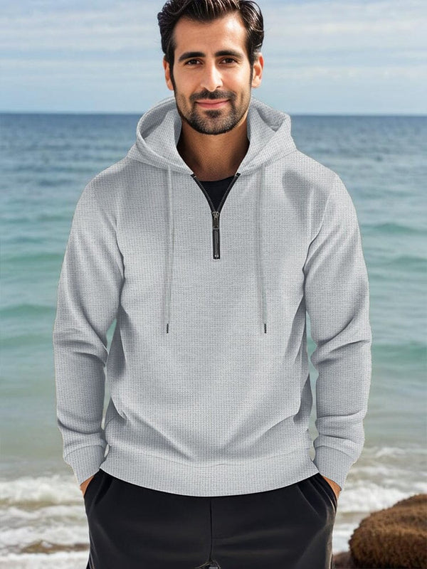 Athleisure Komfort Waffel-Hoodie