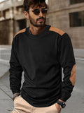 Freizeit Colorblock Patchwork Sweatshirt