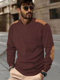 Freizeit Colorblock Patchwork Sweatshirt