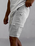 Leichte 100% Baumwoll-Cargo-Shorts