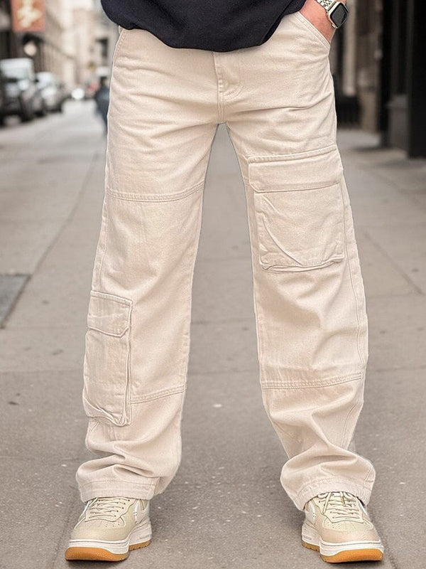 100% Baumwoll Straight-Leg Cargo-Hose
