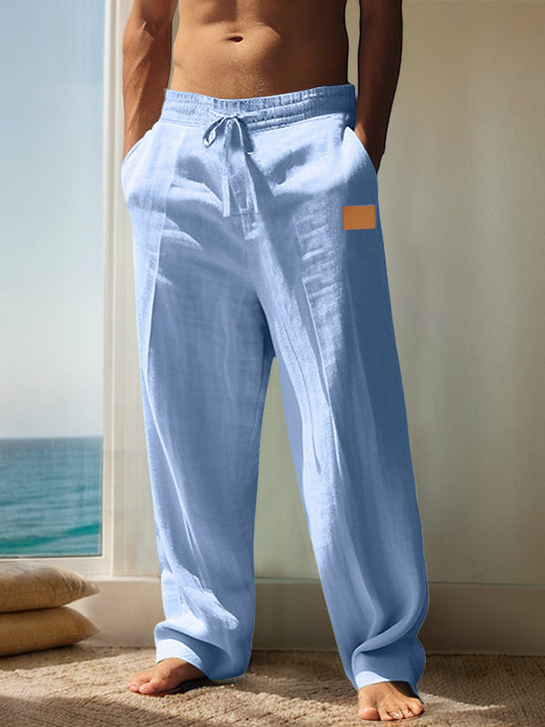 Lässige atmungsaktive Hose aus 100% Baumwolle