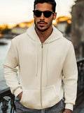 Lässige Waffelstrick-Jacke im Regular Fit