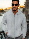 Lässige Waffelstrick-Jacke im Regular Fit
