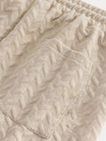 Lässiges Set mit Jacquard-Struktur