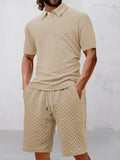 Lässiges Set mit Jacquard-Struktur