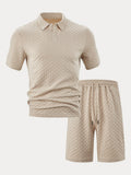 Lässiges Set mit Jacquard-Struktur