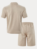 Lässiges Set mit Jacquard-Struktur