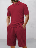 Lässiges Set mit Jacquard-Struktur