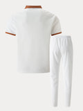 Lässiges Polo-Set aus Waffelstrick
