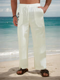 Relaxed Fit Kokosnussbaum-Print Hose