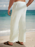 Relaxed Fit Kokosnussbaum-Print Hose