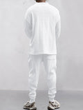 Athleisure Jacquard-Set mit Zopfmuster
