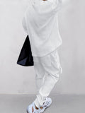 Athleisure Jacquard-Set mit Zopfmuster