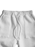 Athleisure Jacquard-Set mit Zopfmuster