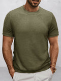 Komfortables Strick-Basis-T-Shirt