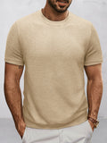 Komfortables Strick-Basis-T-Shirt