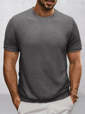 Komfortables Strick-Basis-T-Shirt
