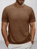 Komfortables Strick-Basis-T-Shirt