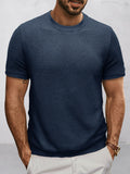 Komfortables Strick-Basis-T-Shirt