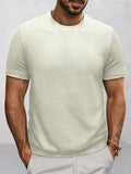 Komfortables Strick-Basis-T-Shirt